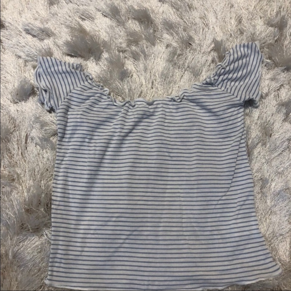 Brandy melville striped crop top